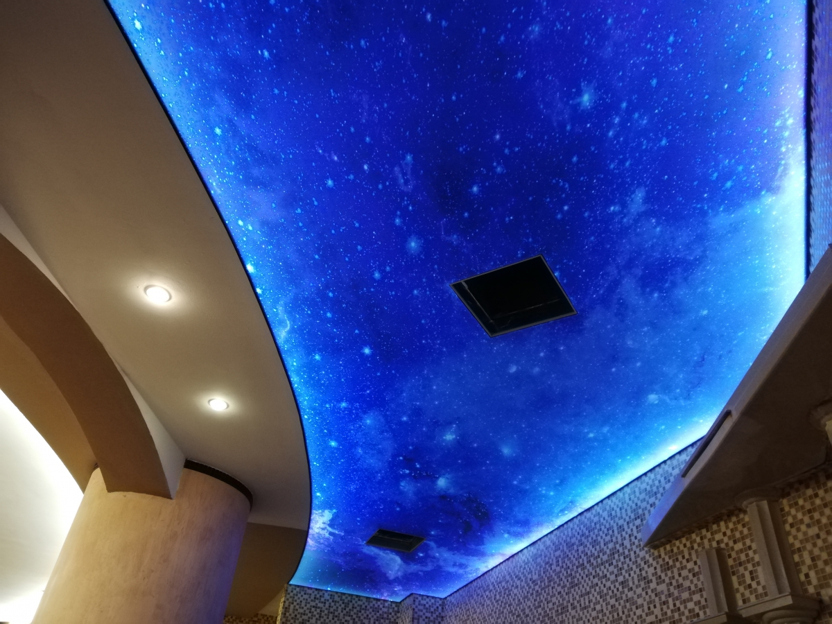 Опънати тавани в СПА хотел Хисар